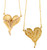 Hearts-Lucky Break Necklace-Medium-14K Gold with Diamonds Hearts-Lucky Break Necklace-Medium-14K Gold with Diamonds