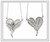 Hearts-Lucky Break Necklace-Medium-Sterling Silver with Diamonds,  18K gold plate options Hearts-Lucky Break Necklace-Medium-Sterling Silver with Diamonds,  18K gold plate options