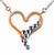 "Heart Flow Necklace" Overflowing with Diamonds. 14K Gold