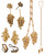 Grapes Necklace, 14K Gold with Diamonds: Lariat Style on Handmade Chain