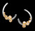Curly Hoop Earring-18K Gold with Diamonds