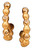 Huggie Hoop Earrings-18K Gold with Dots of Diamonds