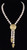 Pearl Lariat- Flower Cap tips in 18K Gold