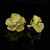 Metal Petals- Pansy earring-Large-14k Gold
