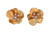 Metal Petals- Pansy Earring-Small-14K Gold & Diamonds