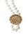 Sunflower Necklace or Pearl Enhancer-18K Gold, Sterling Silver, with diamonds