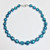 Baroque pearl necklace- Teal
