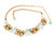 Aqua Bubbles Statement Necklace Chrysoprase Briolettes & Rock Crystal on gold
