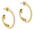 Abundance Hoop Earrings-14k Gold with Diamonds in an Abundant Overflow Abundance Hoop Earrings-14k Gold with Diamonds in an Abundant Overflow