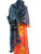 Pashmina from Oman: Furry Collar & Pom Pom Trim- Black Pashmina from Oman: Furry Collar & Pom Pom Trim- Black