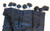 Pashmina from Oman: Furry Collar & Pom Pom Trim- Black Pashmina from Oman: Furry Collar & Pom Pom Trim- Black