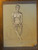 Nude Drawing: Charcoal & pastel on grey paper. 08