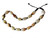 Jade beaded necklace from China.  Black and cream with shades of bronze. Jade beaded necklace from China.  Black and cream with shades of bronze.
