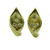 Calla Lily Earrings- 18K Gold with Diamond Centers.