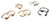Custom Design: Arrow Stacking Rings - Green Gold- 18K Custom Design: Arrow Stacking Rings - Green Gold- 18K