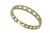 Capri- Gold & Sparkle-round bangle in sterling silver, 18K plate & CZ