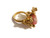 Vintage Ring-Ruffled Coral