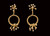 Circle Fireworks Inter-changeable 2-Part Earrings-18K Gold & Diamonds  Circle Fireworks Inter-changeable 2-Part Earrings-18K Gold & Diamonds