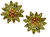 Gemstone Daisy earrings, Inter-changeable Stone Centers, 18K Gold & Semi-precious. Any gem available.