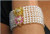 Custom Made Daisy Bracelets:  Made to Order Gemstone Daisies in Gold or Sterling Silver, Pearls, Etc. Custom Made Daisy Bracelets:  Made to Order Gemstone Daisies in Gold or Sterling Silver, Pearls, Etc.