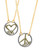 Love Necklace, 18K yellow and white gold with diamonds, on 18K gold chain Love Necklace, 18K yellow and white gold with diamonds, on 18K gold chain