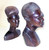 Captivating Faces - Vintage Mahogany Busts from Tanzania Mission, 1969