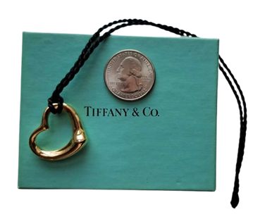 Else Peretti Open Heart Pendant from Tiffany & Co. 18K Gold
