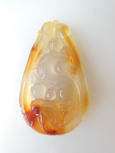 Carved Jade from China, visiting NYC, looking for a new home.
