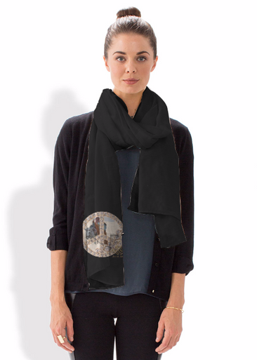 SCARF CLUTCH PEACE BE WITH YOU