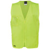 6HVSZ - JB's Hi Vis Zip Safety Vest - Lime