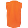 6HVSZ - JB's Hi Vis Zip Safety Vest - Orange Back