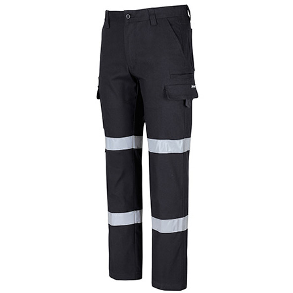6SCT - Multi Pocket Stretch Canvas Pant With (D+N) Tape - Black Side