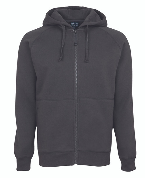 Gunmetal - Front - S3FH - C of C Full Zip Fleecy Hoodie -S