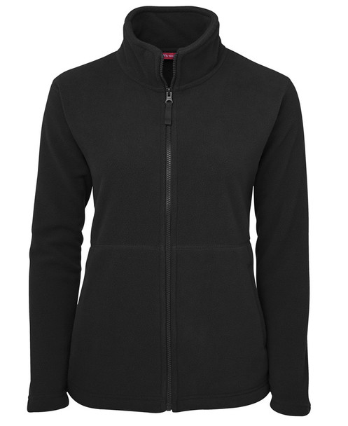 Black - Front - 3FJ1 - JB's Ladies Full Zip Polar -06