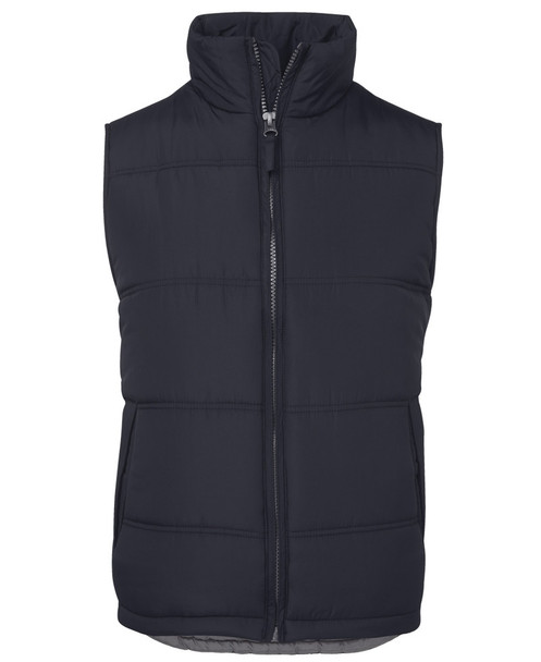 Navy / Grey - Front - 3ADV - JB's Adv Puffer Vest -2Xs