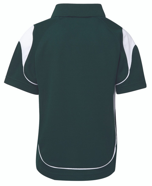 Forest / White - Alternate - 7BEL - Pdm Kids Bell Polo