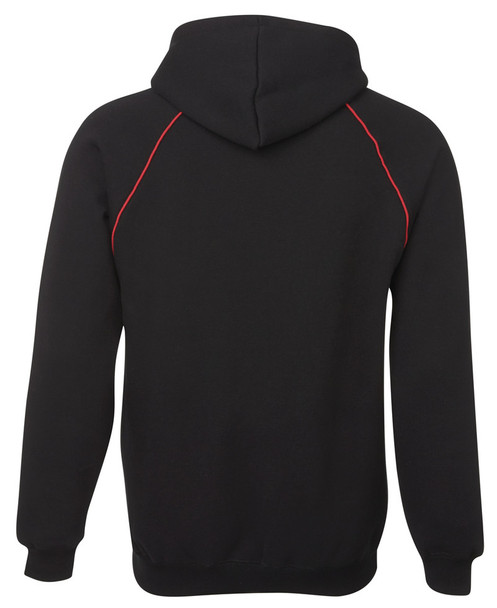 Black / Red - Alternate - 3CFH - JB's Contrast Fleecy Hoodie -S