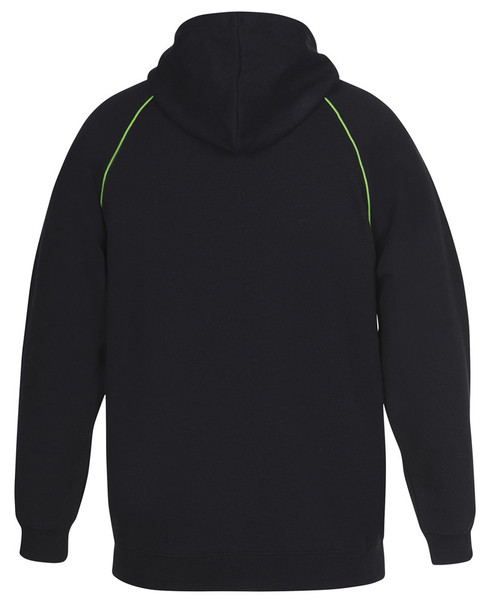 Black / Pea Green - Alternate - 3CFH - JB's Contrast Fleecy Hoodie -S