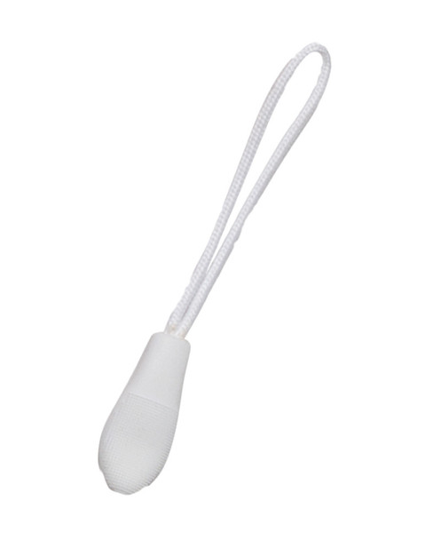 White - Front - 3CZP - JB's Changeable Zip Puller (10Pk) LT Grey