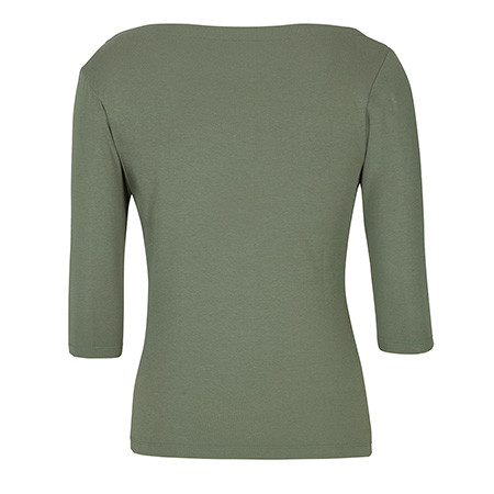 C of C Ladies 3/4 Sleeve Boat Neck Tee - Sage