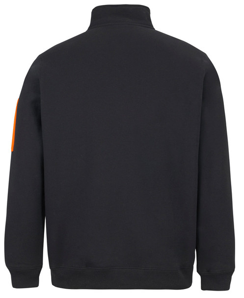 Black / Orange - Alternate - 6CHF - JB's 350 Premium Trade 1/2 Zip Fleece Char Marle/Black-2Xs