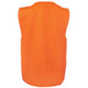 6HVSZ - JB's Hi Vis Zip Safety Vest - Orange Back