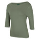 C of C Ladies 3/4 Sleeve Boat Neck Tee - Sage