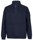 Navy / Navy - Front - 6CHF - JB's 350 Premium Trade 1/2 Zip Fleece Char Marle/Black-2Xs