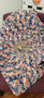Handmade Crocheted Baby Blanket Broncos Moss Stitch 29x29inch