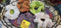 Handmade Crochet Recycled Silk Fuzzy Scrunchies 5x5 inches