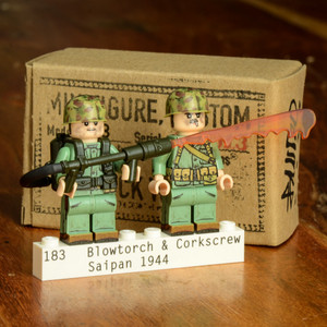 "Blowtorch & Corkscrew" WWII US Marine Flamethrower Team - Saipan 1944