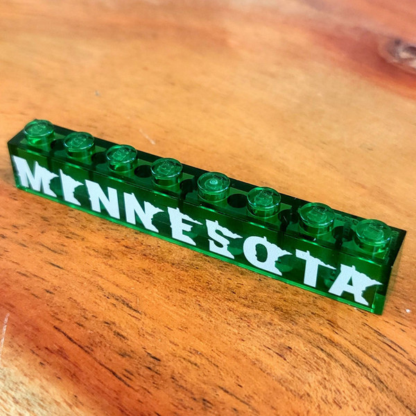 1x8 Badge Brick
