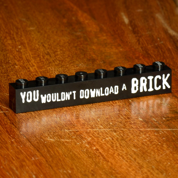 1x8 Badge Brick