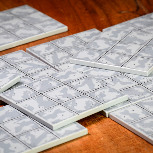 Concrete Sidewalk - 6x6 Tile - 10 pack